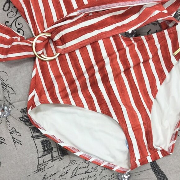 VINCE CAMUTO One Shoulder Wrap Swimsuit - Picture 5 of 8